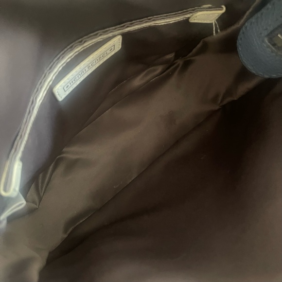 HENRI BENDEL Blue Spruce Street Leather Crossbody Messenger Square Bag Medium - Picture 14 of 16